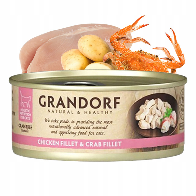 GRANDORF zdrowa karma mokra dla kota mix smaków 36 x 70g Bezzbożowa