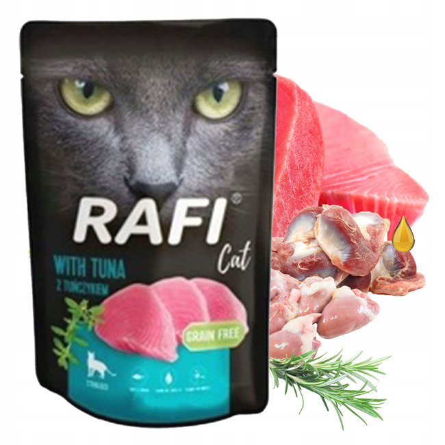 DOLINA NOTECI RAFI Karma mokra dla kota mix smaków 40 x 100g