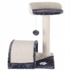 Drapak dla kota Gaczoo z podstawką i zabawką ciemny szary 35 x 35 x 42 cm