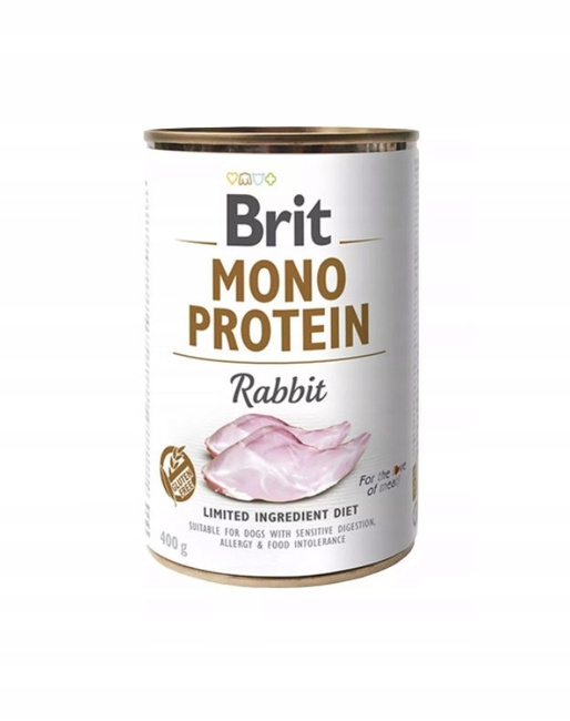 Brit Mono Protein 12 x 400g Rabbit mokra karma dla psa
