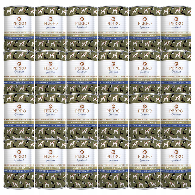 PERRO Gourmet Karma mokra dla psa Kangur z dynią 24 x 400g