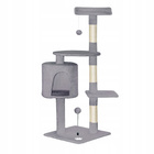 Drapak dla kota Gaczoo duży wieża legowisko jasny szary 40 x 40 x 116 cm