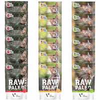 RAW PALEO Karma mokra dla kociąt mix smaków 18 x 100g Bezzbożowa