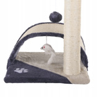 Drapak dla kota Gaczoo z podstawką i zabawką ciemny szary 35 x 35 x 42 cm