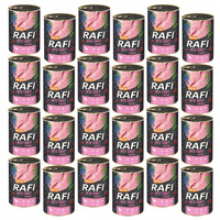 DOLINA NOTECI RAFI Karma mokra dla psa Indyk 24 x 400g Bezzbożowa