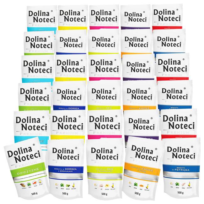 Dolina Noteci Premium mokra karma dla psa mix 30 x 500g