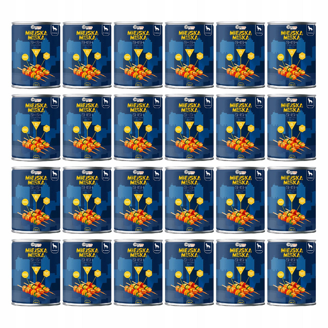 Gaczoo Miejska Miska karma mokra dla psa Shish z Kurczaka 24 x 400g