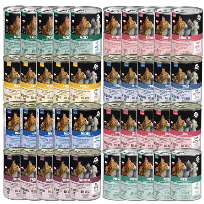 PET REPUBLIC karma mokra dla kota mix smaków 40 x 400g