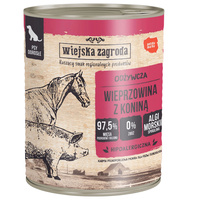 WIEJSKA ZAGRODA Karma mokra dla psa Wieprzowina Konina 800g