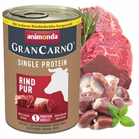 ANIMONDA GranCarno Single Protein Adult mokra karma dla psa Wołowina 400g