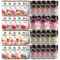 BRIT PATE & MEAT PET REPUBLIC Mix Smaków karma dla psa mokra 40 x 400g