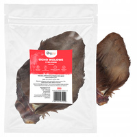 Przysmak dla psa Ucho Wołowe z włosem 1 szt GACZOO naturalny gryzak