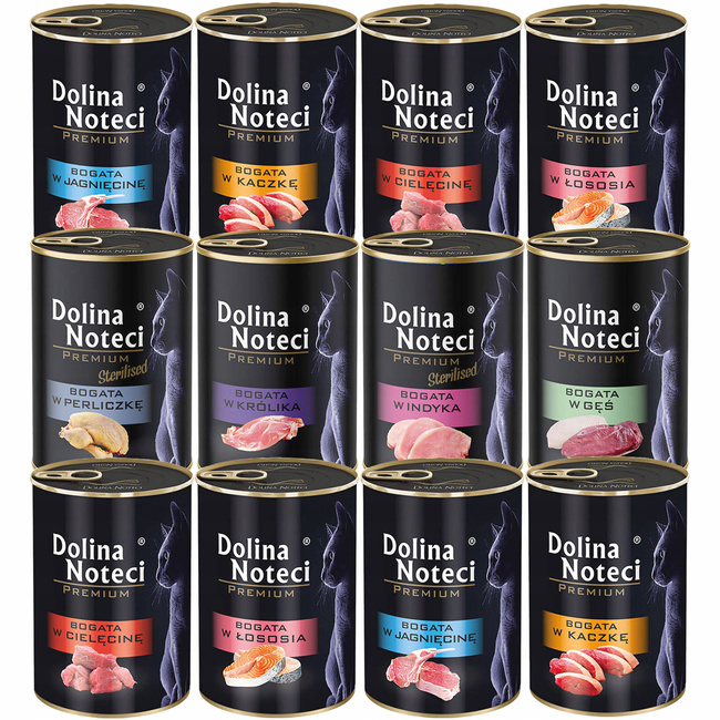 Dolina Noteci Premium Karma mokra dla kota 12 x 400g Mix Smaków