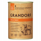 GRANDORF DOG zdrowa karma mokra dla psa Cielęcina Indyk 12 x 400g Bezzbożowa