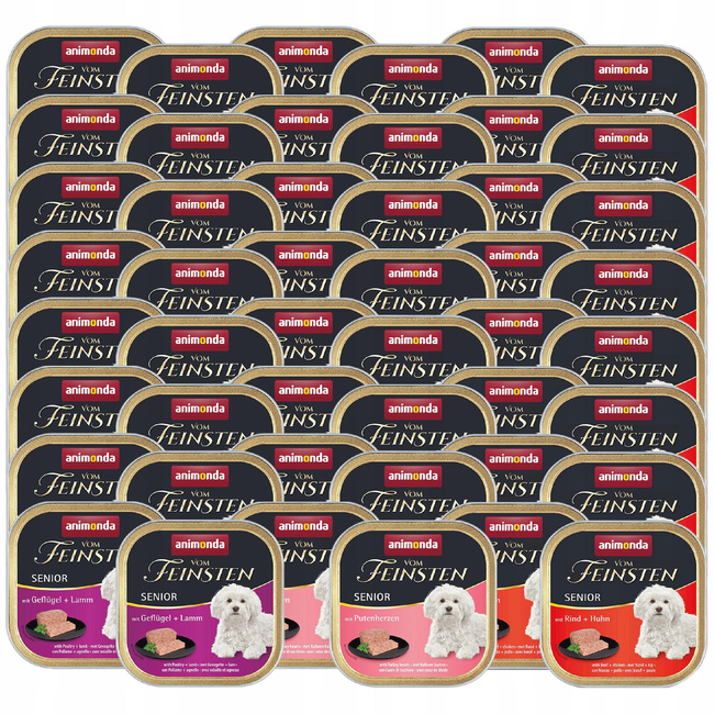 ANIMONDA Vom Feinsten Senior mokra karma dla psa Mix Smaków 48 x 150g