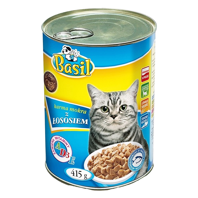 BASIL Karma mokra dla kota Łosoś 415g