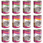 BENEK Chunks Karma mokra dla kota MIX Smaków 12 x 415g