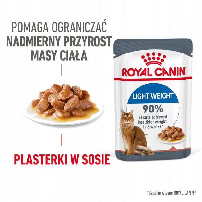 ROYAL CANIN Light Weight Gravy karma mokra w sosie dla kota 24 x 85g