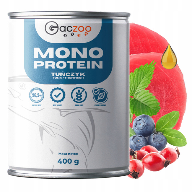 BRIT Gaczoo MONO PROTEIN monobiałkowa karma mokra psa mix smaków 32 x 400g