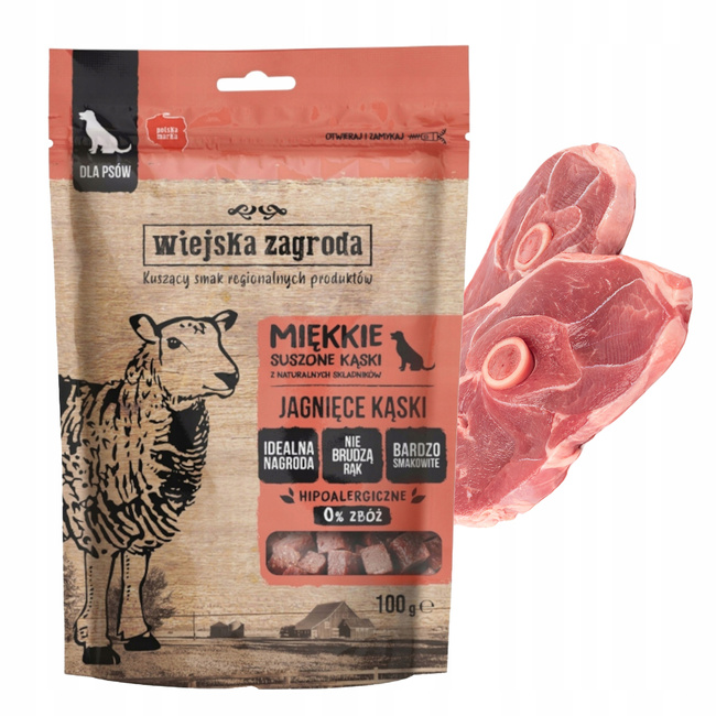 WIEJSKA ZAGRODA zdrowy przysmak dla psa mix smaków 6 x 100g