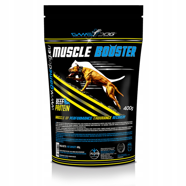 GAME DOG Muscle Booster Wspiera budowanie masy mięśniowej psa 400g