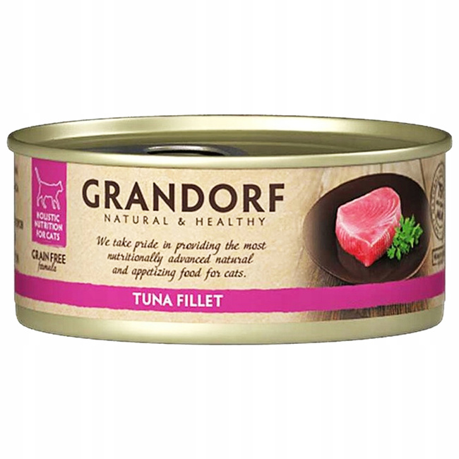 GRANDORF zdrowa karma mokra dla kota Tuńczyk 12 x 70g Bezzbożowa