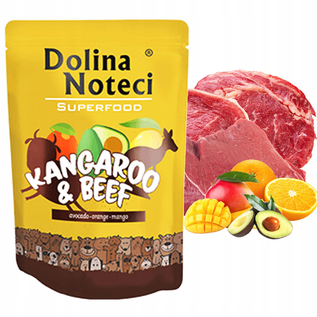 Dolina Noteci Superfood mokra karma dla psa 300g Wołowina Kangur