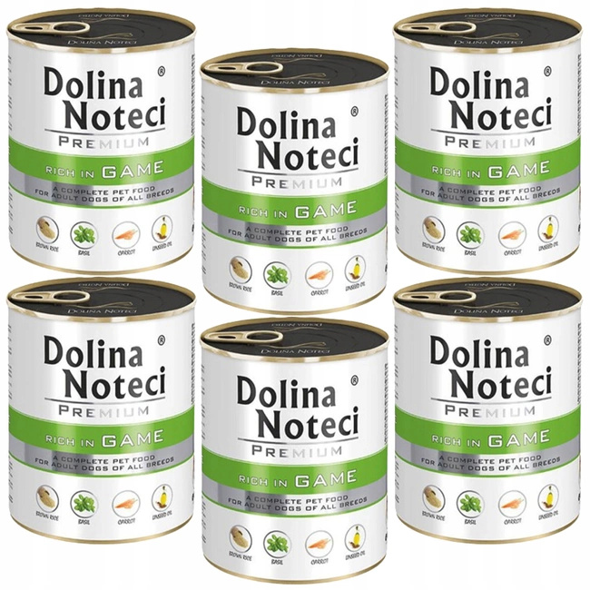 Dolina Noteci Premium mokra karma dla psa 6 x 800g dziczyzna