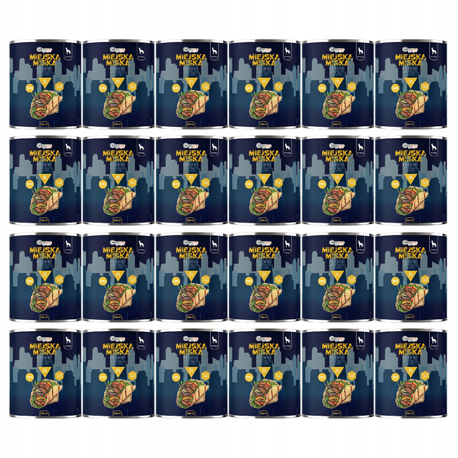 Gaczoo Miejska Miska bez zbóż karma mokra dla psa Kebab Jagnięcy 24 x 800g