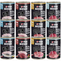 Pan Mięsko karma dla psa mokra 12 x 400g mix