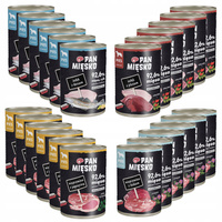 Pan Mięsko karma dla psa mokra 24 x 400g mix