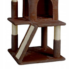 Drapak dla kota Gaczoo domek legowisko brązowy 50 x 50 x 96 cm