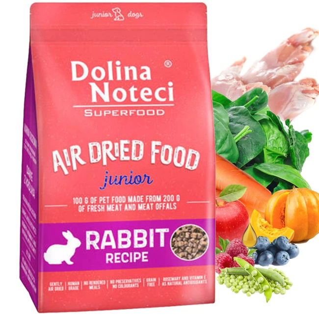 Dolina Noteci Superfood Junior sucha karma dla szczeniąt 5 kg Królik