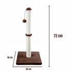 Drapak dla kota Gaczoo słupek z piłeczką brązowy 40 x 40 x 72 cm