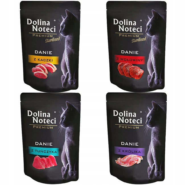 DOLINA NOTECI Premium karma mokra dla kota mix smaków 200 x 85g bezzbożowa