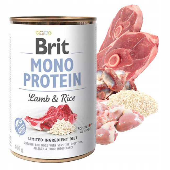 Brit Mono Protein 400g Lamb Rice mokra karma dla psa