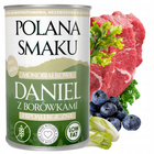 Mokra karma monobiałkowa dla psa Polana Smaku 6 x 400g mix smaków