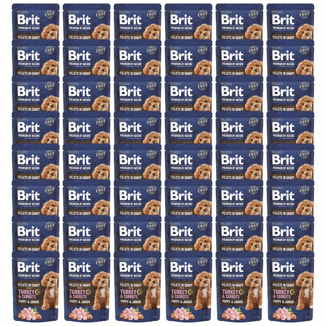 Brit By Nature Junior 48 x 85g Turkey mokra karma dla szczeniąt