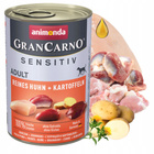 ANIMONDA GranCarno Sensitive karma mokra dla psa Mix Smaków 16 x 400g