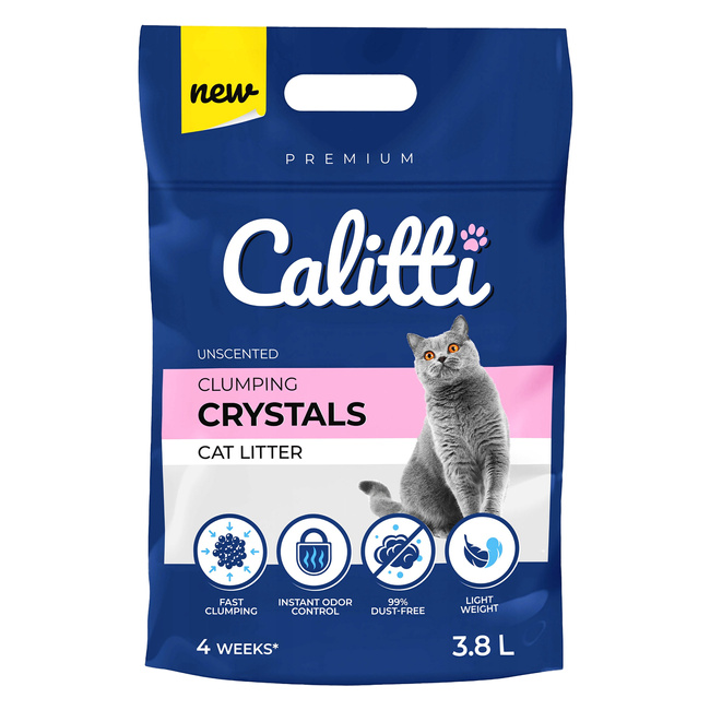 CALITTI Clumping Żwirek Silikonowy dla kota 3,8L