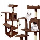 Drapak dla kota Gaczoo duży wieża legowisko brązowy 55 x 45 x 143 cm
