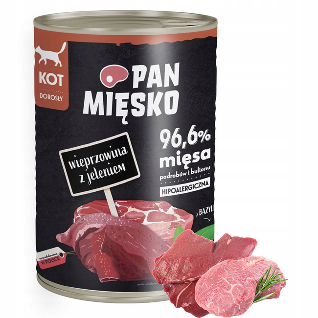 PAN MIĘSKO FRENDI Karma mokra dla kota MIX Smaków 20 x 400g