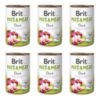 BRIT Pate & Meat Karma mokra dla psa Kaczka 6 x 400g