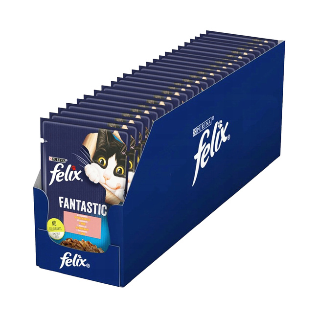 PURINA Felix Fantastic karma mokra dla kota Łosoś 26 x 85g