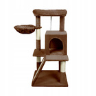 Drapak dla kota Gaczoo domek legowisko brązowy 50 x 50 x 96 cm