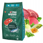 Pan Mięsko karma dla psa sucha z ziołami 9 kg Wołowina Tuńczyk
