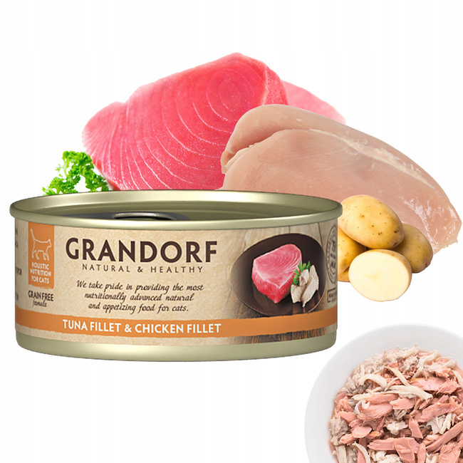 GRANDORF Zdrowa Karma mokra dla kota MIX 8x70g