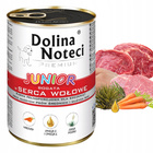 Dolina Noteci Junior mokra karma dla szczeniąt 24 x 400g Serca Wołowe