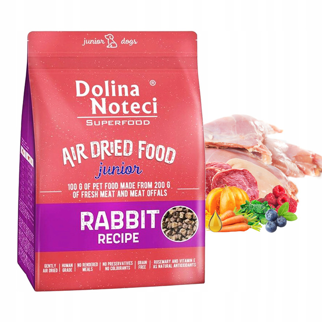 Dolina Noteci Karma Sucha dla psa junior mix 2 smaki 1kg