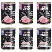 Pan Mięsko karma dla kociąt mokra 6 x 400g Mix